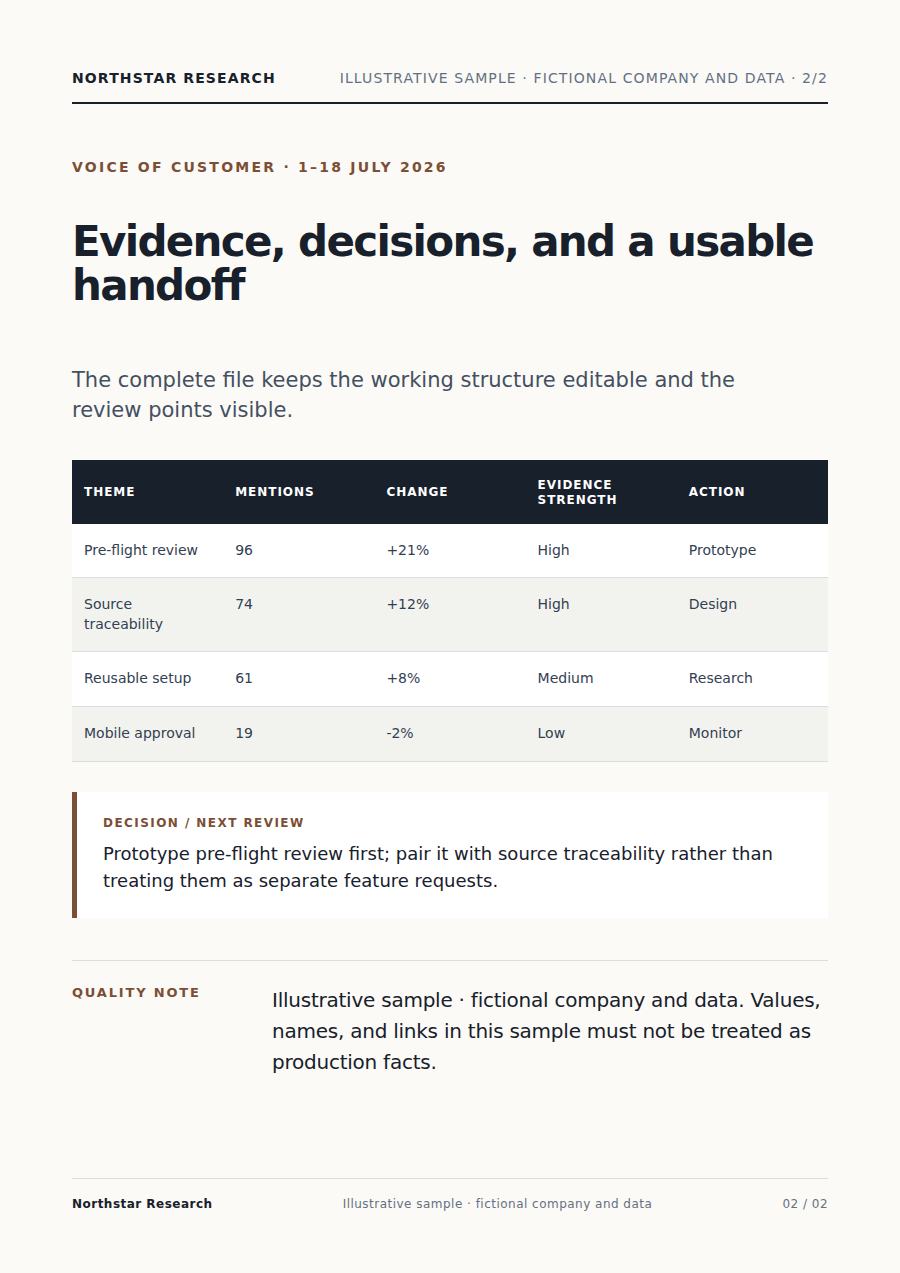 Counts, exceptions, and actions