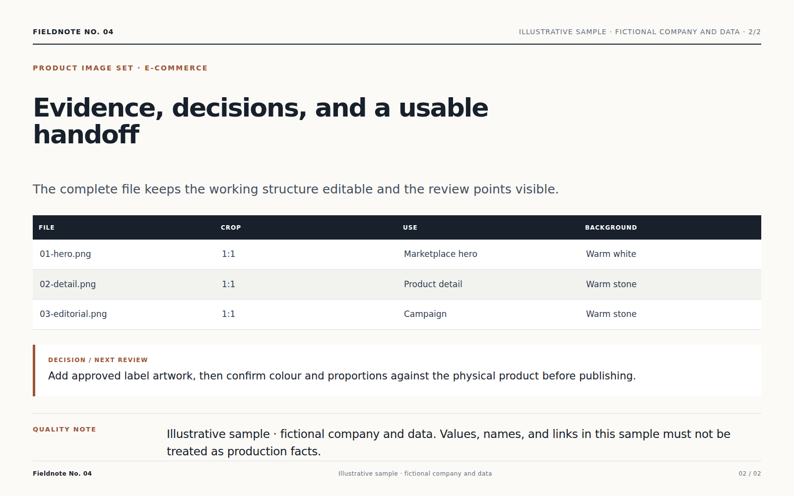 Crops, consistency, and handoff