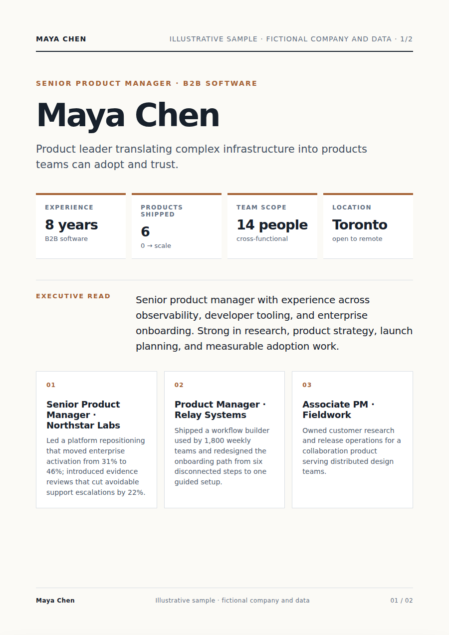 Resume and experience
